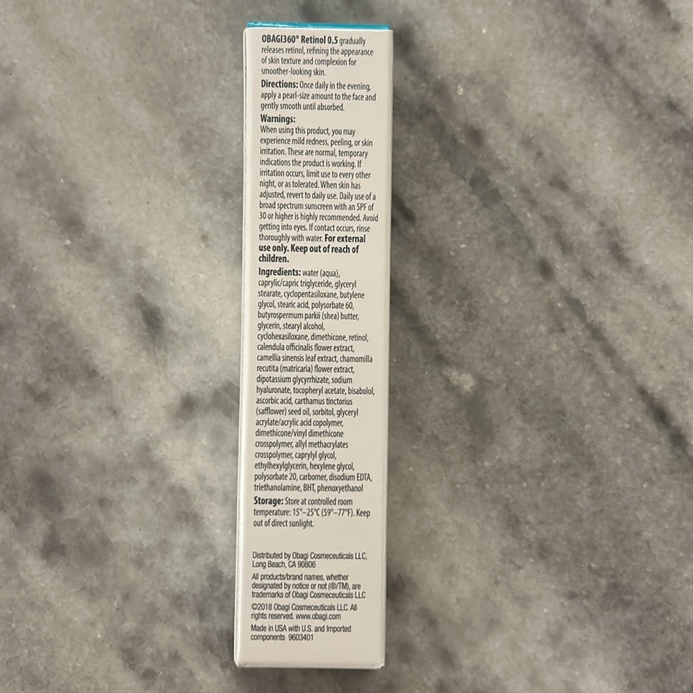 NEW IN BOX Obagi Obag360 Retinol 0.5 Cream 1oz - Picture 2 of 4